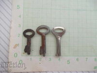 Lot de 3 buc. chei pentru lacăte