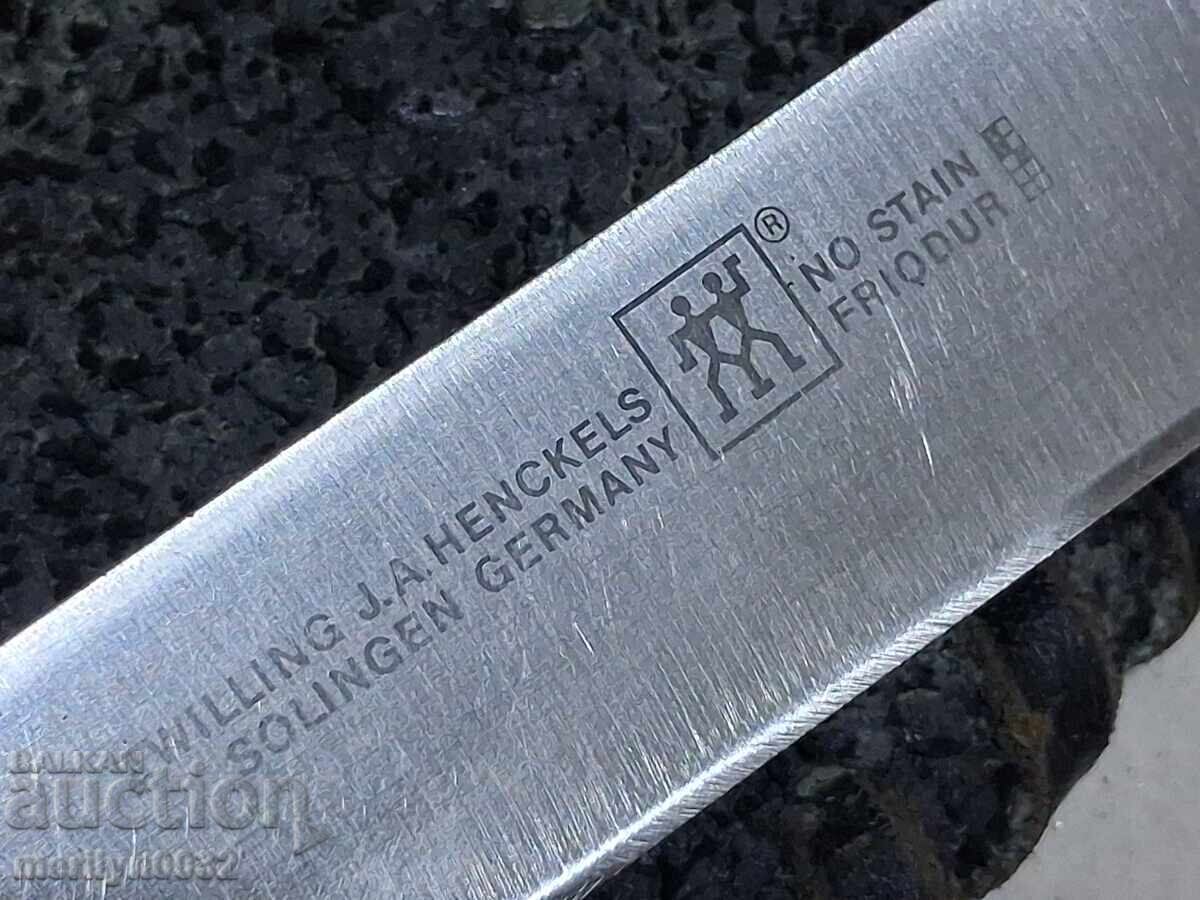 Livrarea Cuțit de vânătoare în teacă cu mâner din corn de cerb