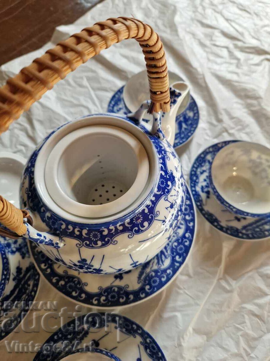 Japanese Fine Porcelain Tea Service - 5 Japanese Fine Porcelain Tea Service - 5