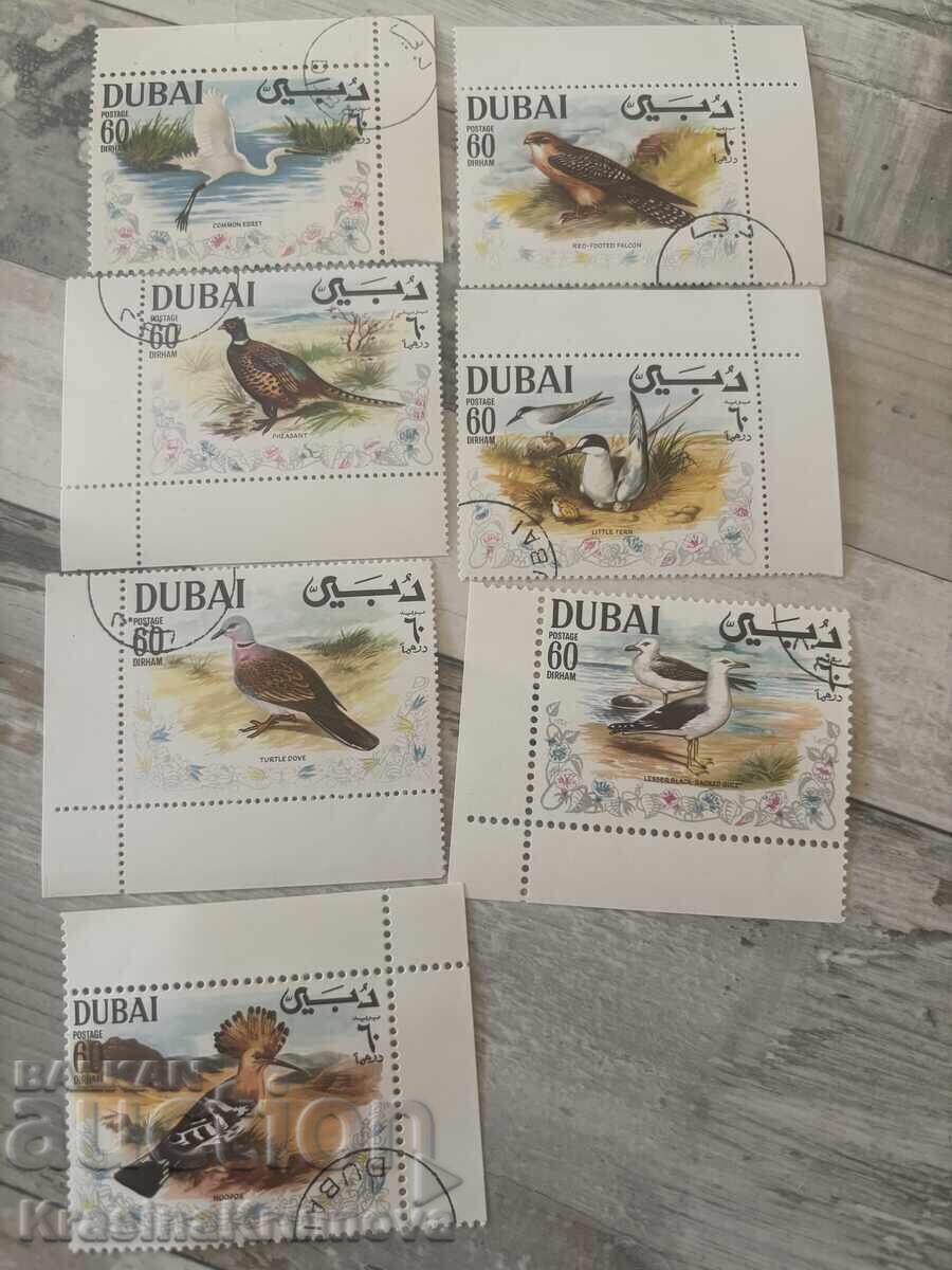 Auction  Old stamps Ajman State - ships. Birds and etc