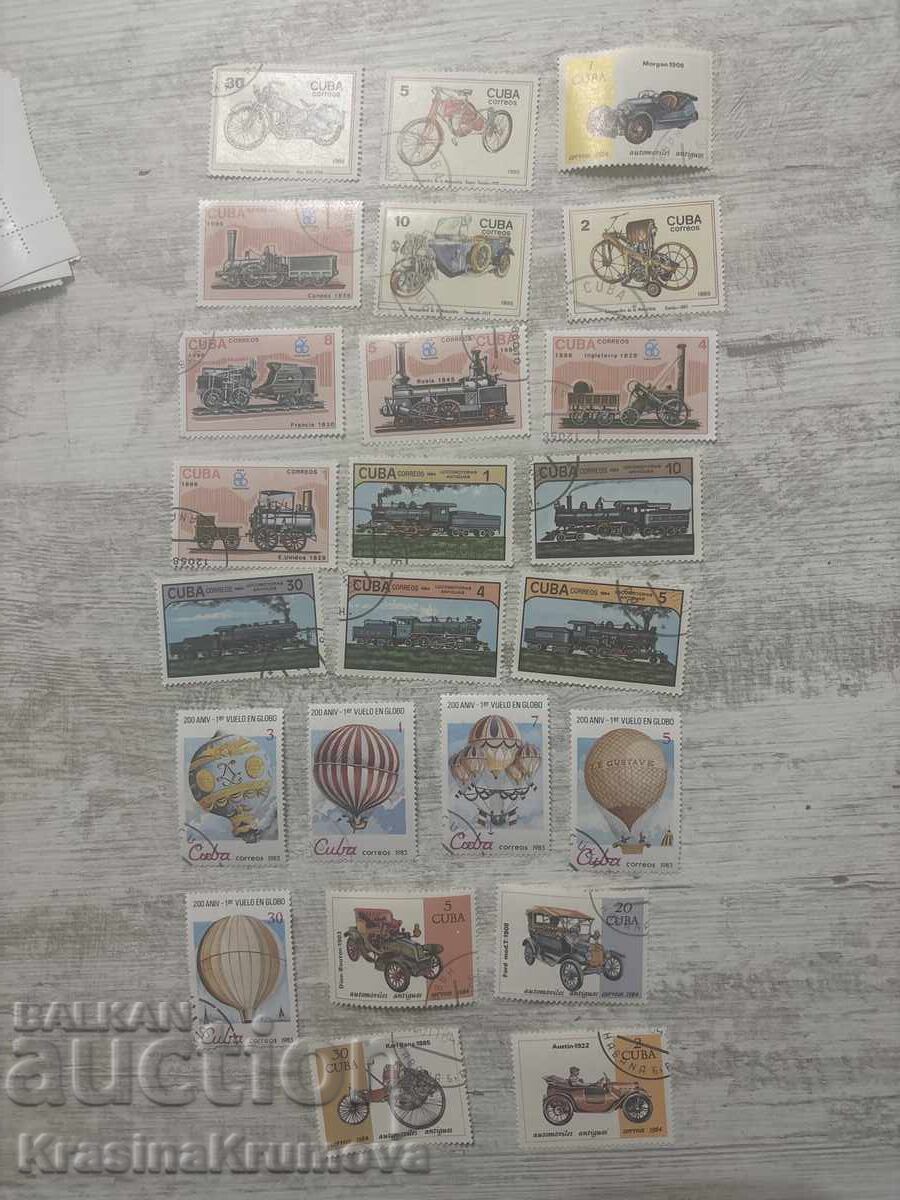 Old stamps Ajman State - ships. Birds and etc - 5