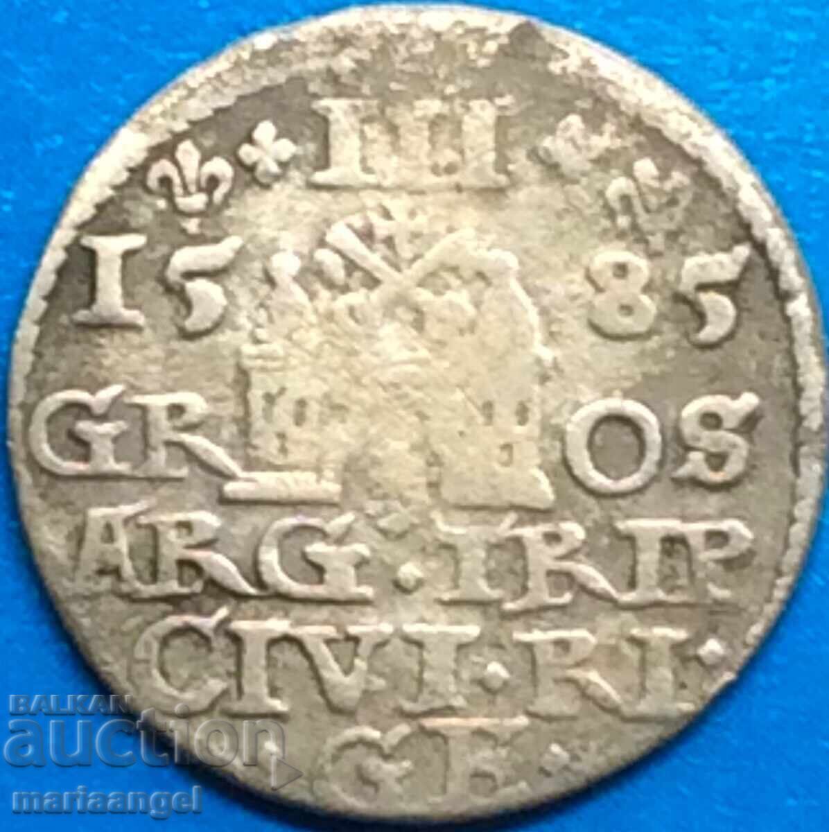 3 Groschen 1585 Poland Riga Stefan Batory with price 178.00 BGN | € 91.01 3 Groschen 1585 Poland Riga Stefan Batory with price 178.00 BGN | € 91.01