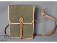 Old Military Textile Bag for Secret Documents and Maps