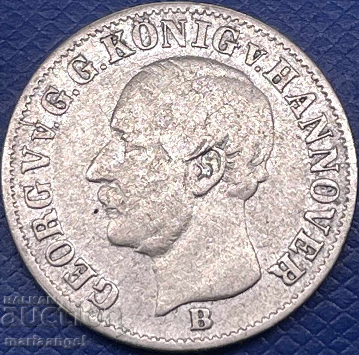 Delivery of 1/12 Thaler 1853 Germany Hanover George Silver Delivery of 1/12 Thaler 1853 Germany Hanover George Silver