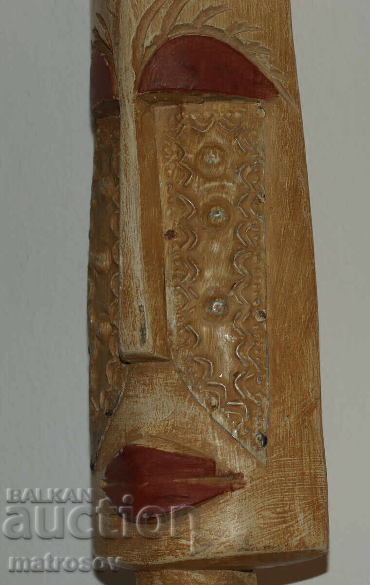 Αυθεντική γλυπτική ξυλογλυπτική μάσκα - 7