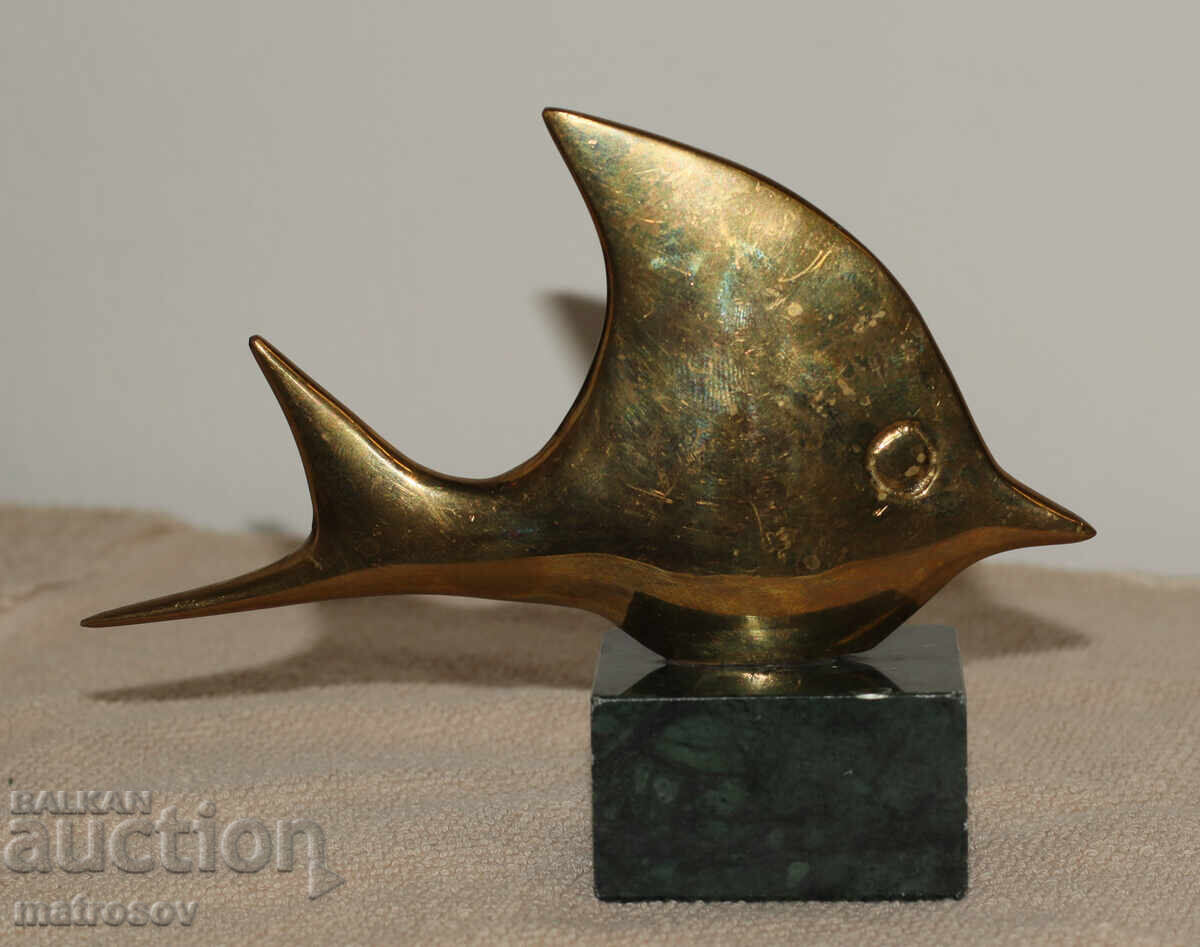 Δημοπρασία Αυθεντικό χάλκινο γλυπτό ψαριού