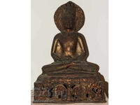 Old Asian Buddha Sculpture Copper / Brass