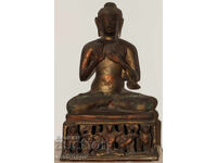 Old Asian Buddha Sculpture Copper / Brass