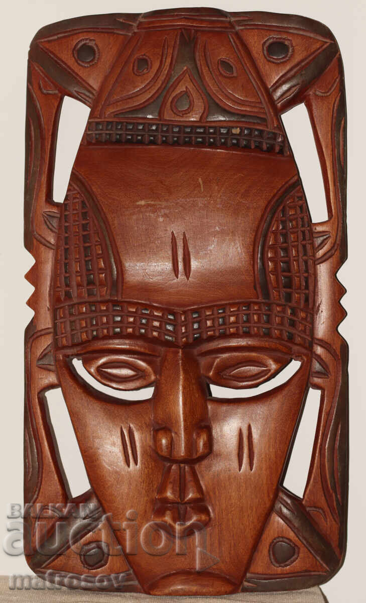 African Large Wall Sculpture Wood Carving Mask with price 300.00 BGN | € 153.39