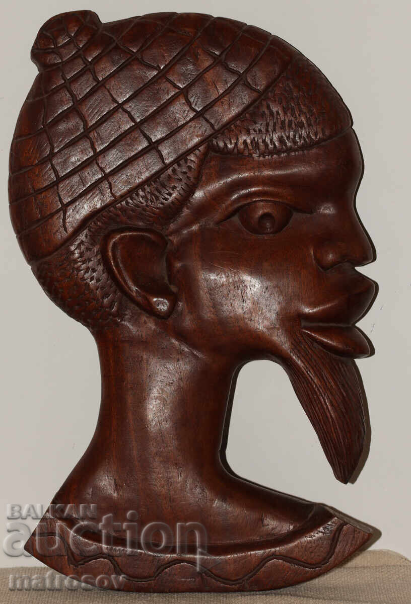 African Large Wall Sculpture Wood Carving with price 200.00 BGN | € 102.26