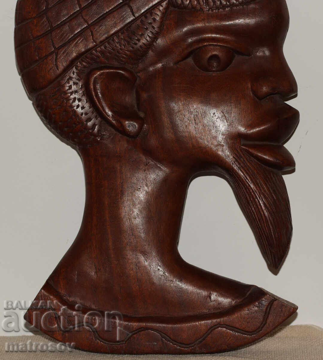 African Large Wall Sculpture Wood Carving - 5