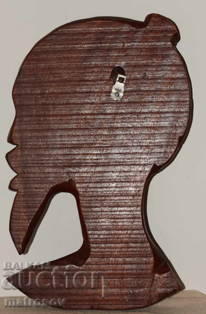 African Large Wall Sculpture Wood Carving - 6