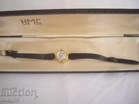 Ceas de damă mecanic placat cu aur