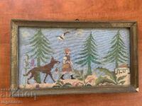 EARLY SOCIETY TAPISERIE CUUT PANOU CADRU DE LEMN