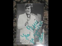 Fotografie cu autograf, dedicație de la Hristo Kidikov