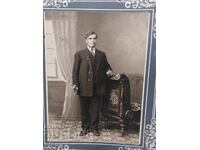 1914 g. FOTOGRAFIE IMPERIALĂ, CARTON, BULGAR ÎN AMERICA