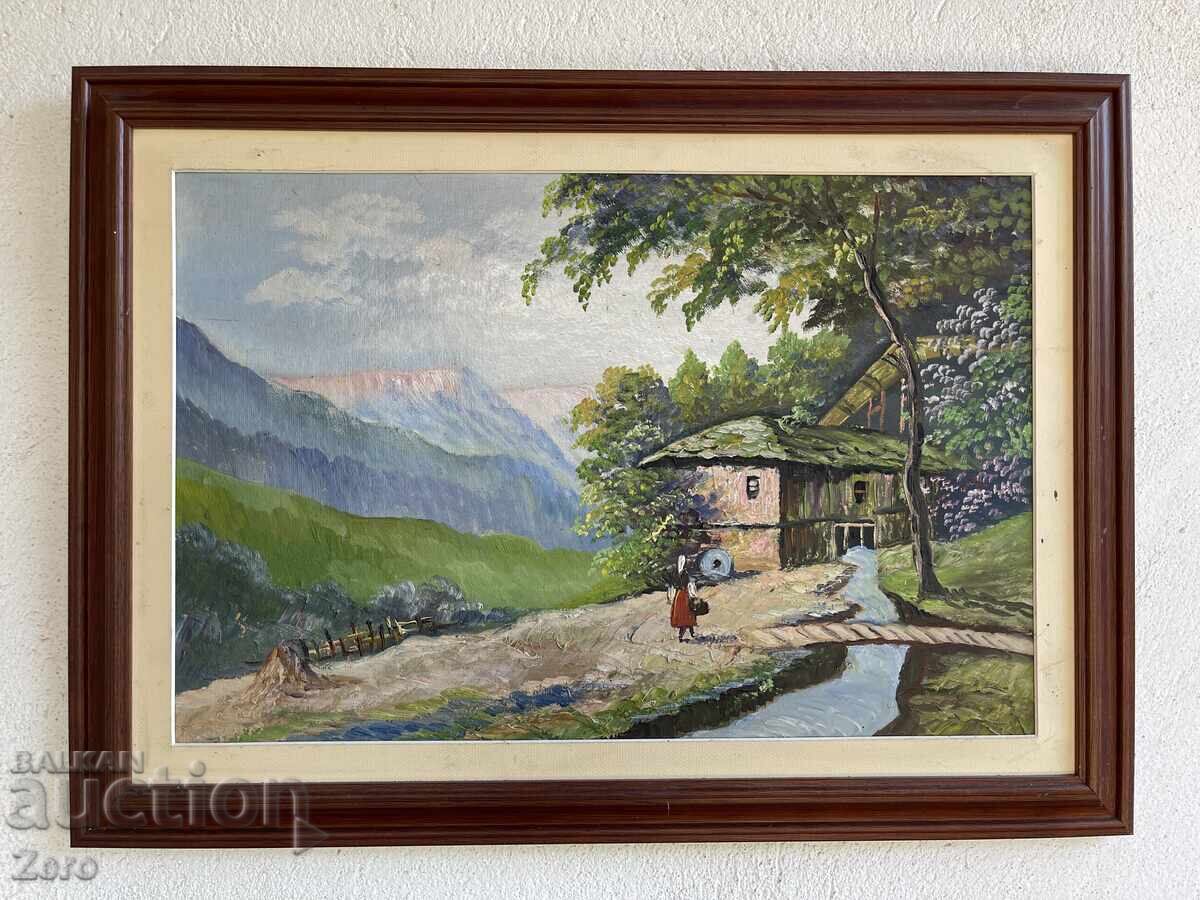 Παλιός Πίνακας Λαδομπογιάς