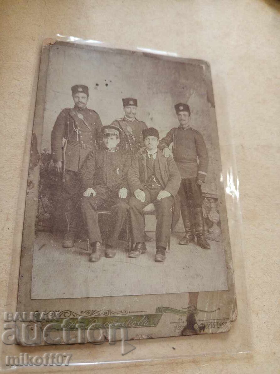 Photo cardboard photography Military Vladikov