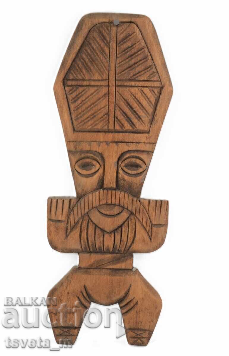 Wooden Wall Panel Figure Wood Carving Folklore Bachelor Wooden Wall Panel Figure Wood Carving Folklore Bachelor