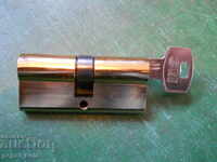 "ZM" Lock Cylinder with One Dimple Key (New, Unused)