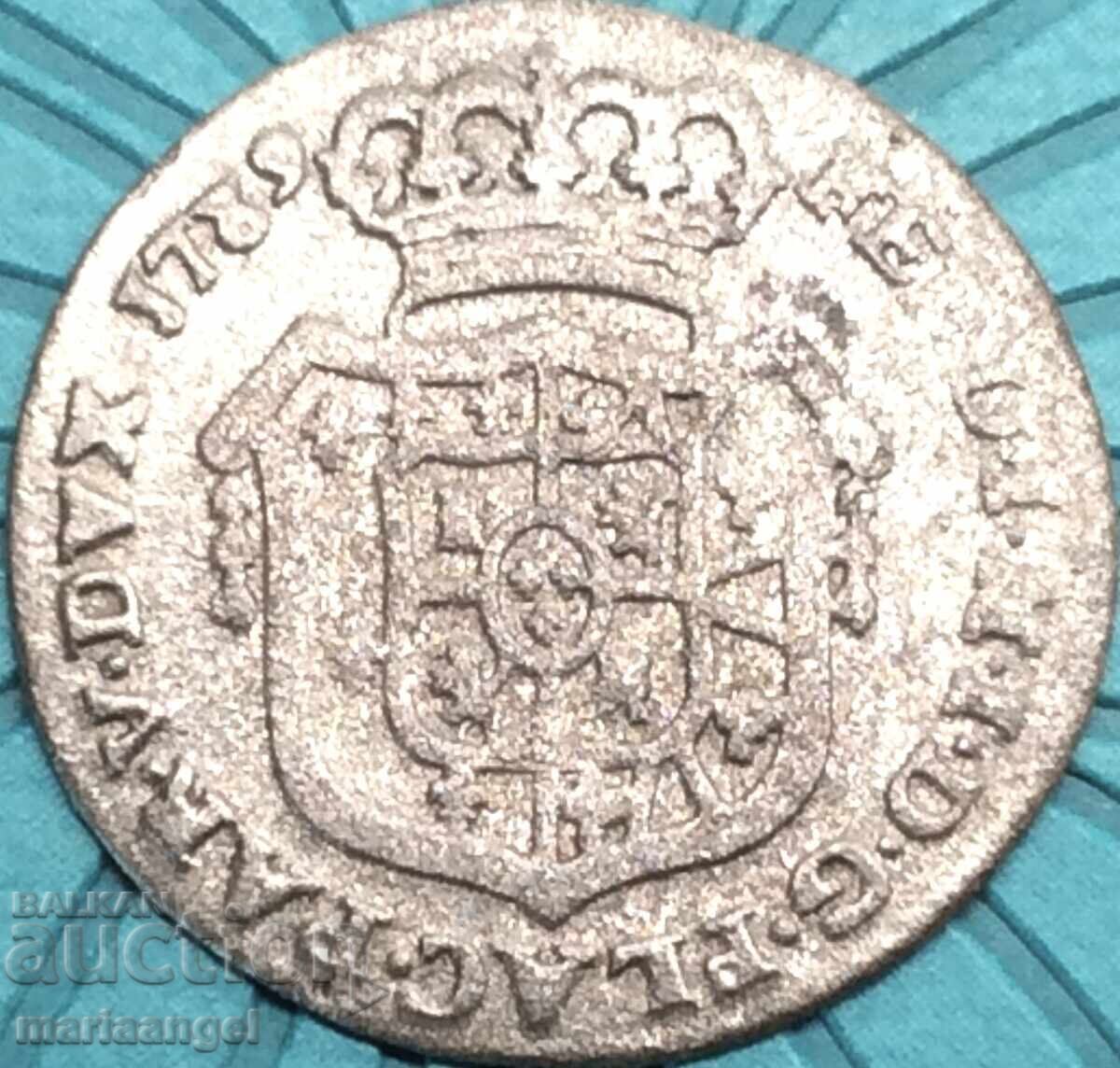 Παράδοση 10 soldi 1/2 λίρες 1789 Ιταλία Parma Ranuccio II Farnese