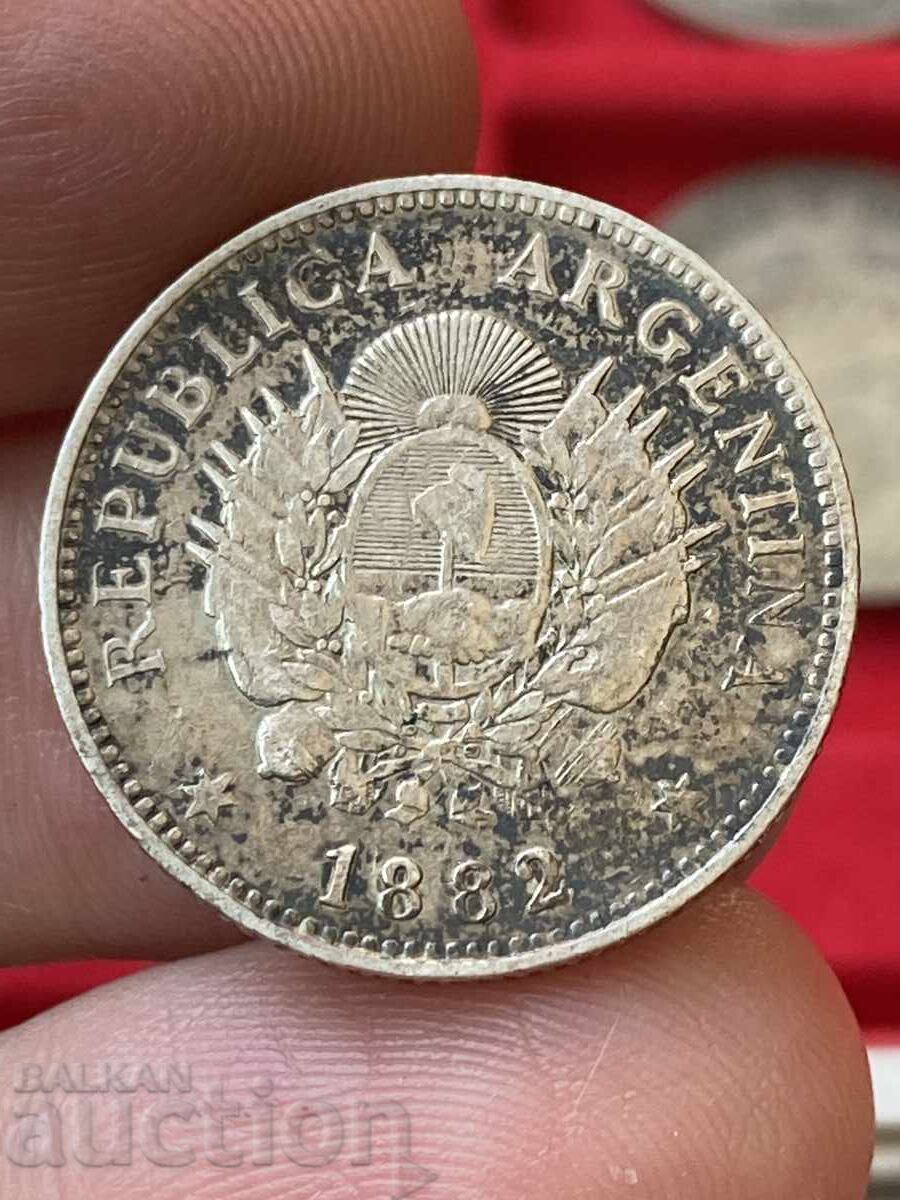 Argentina 20 Centavos 1882 Silver with price 69.00 BGN | € 35.28 Argentina 20 Centavos 1882 Silver with price 69.00 BGN | € 35.28