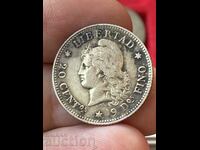 Argentina 20 Centavos 1882 Silver