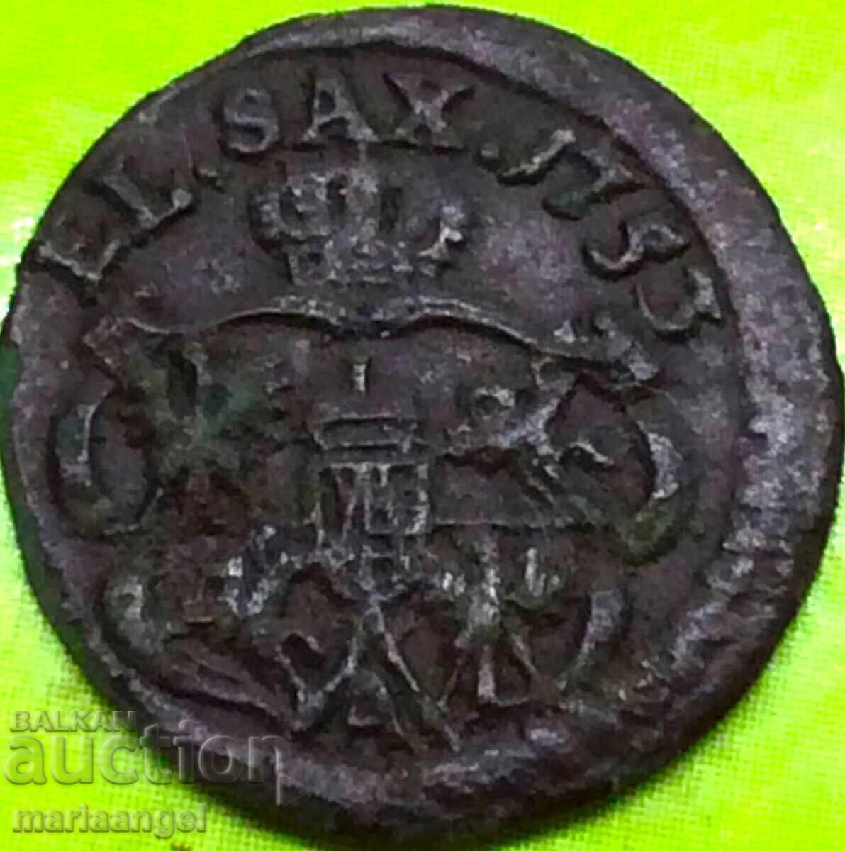 Доставка на Саксония 1 грош 1753 Август III Полша медна