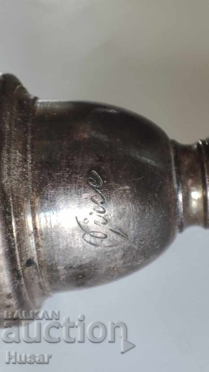 Vechi piesa bucala argintata pentru instrument de suflat - 7