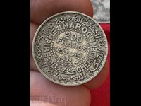 Μαρόκο 200 φράγκα 1953 Μοχάμεντ V ασήμι