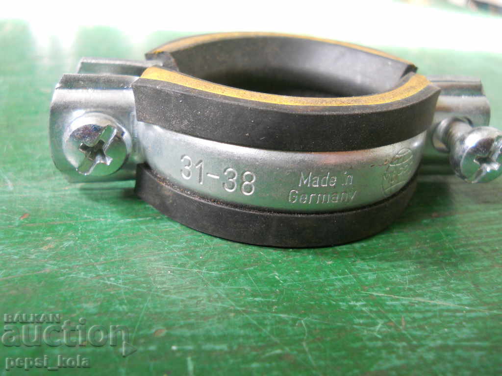 Clamp with rubber ring for pipes - 31-38 mm / 1 inch with price 2.00 BGN | € 1.02