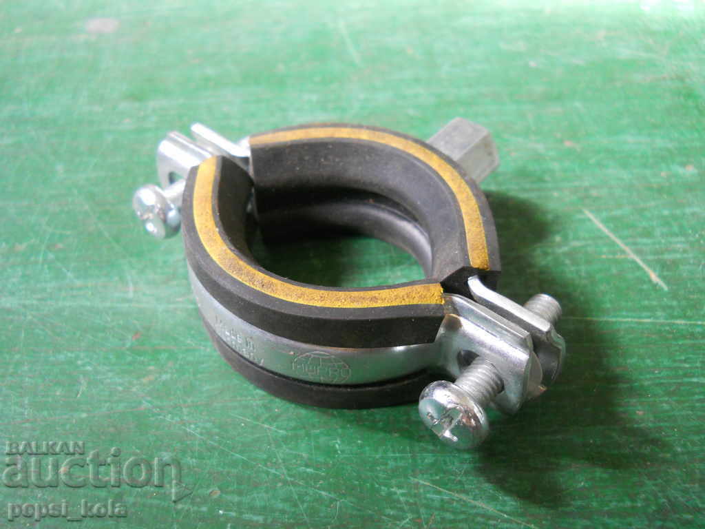 Clamp with rubber ring for pipes - 31-38 mm / 1 inch