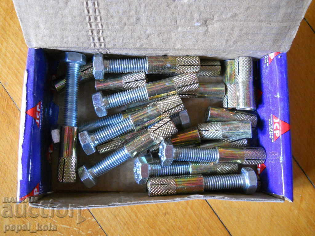 Anchor bolts M8 x 30 mm - 12 pcs (England)