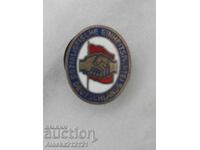 Σήμα - Ανατολική Γερμανία σοσιαλιστικό - σμάλτο σε βίδα