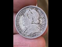Vatican 1 lira 1869 Papa Pius al IX-lea argint