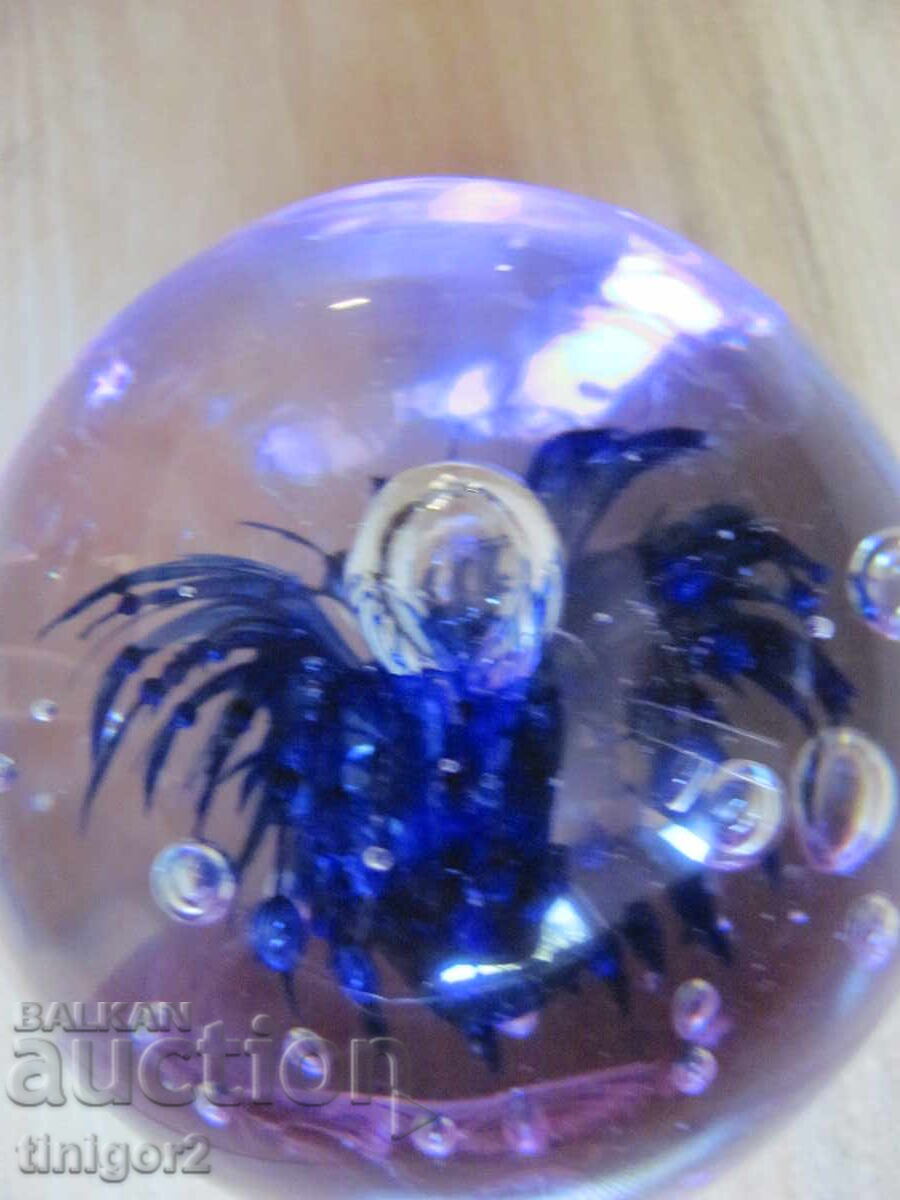 Κρυστάλλινο βάρος γραφείου, press papier, Βαυαρία - 5