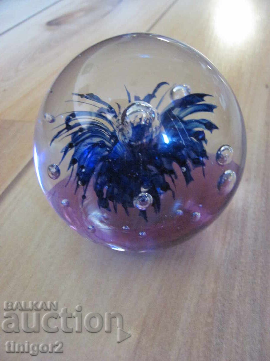 Κρυστάλλινο βάρος γραφείου, press papier, Βαυαρία