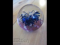 Greutate de cristal pentru birou, prespapier, Bavaria