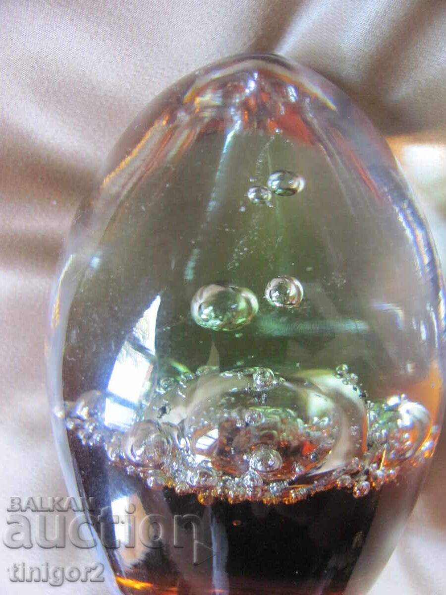 Delivery of Crystal desk weight, paperweight, Bavaria