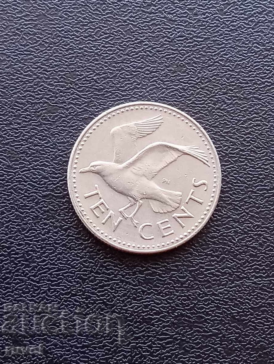 Μπαρμπάντος 10 σεντ 1980