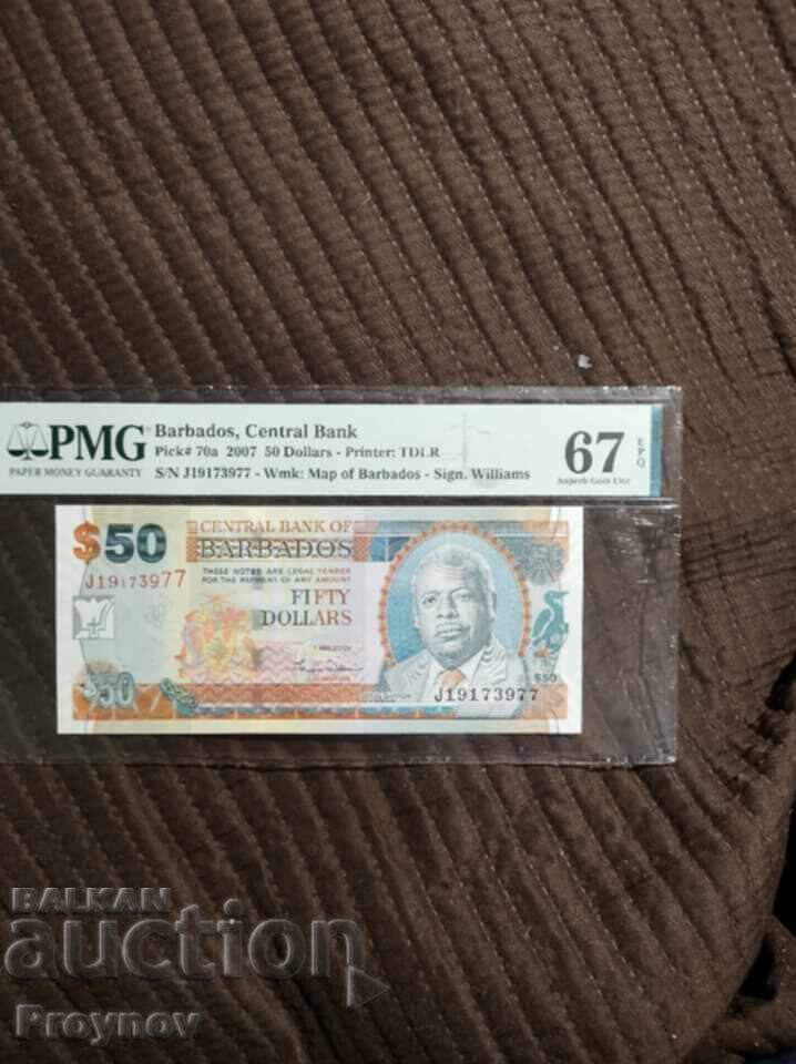 Delivery of 50 Dollars-Barbados 67 EPQ Delivery of 50 Dollars-Barbados 67 EPQ