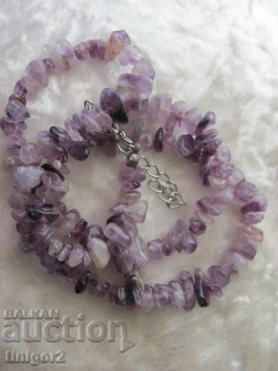 Auction  Bracelet and necklace set - amethyst