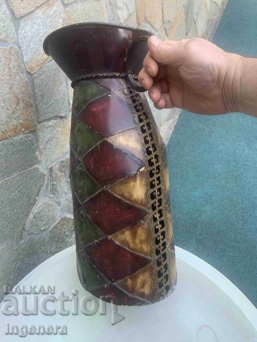 Delivery of Metal Vase with Ornaments