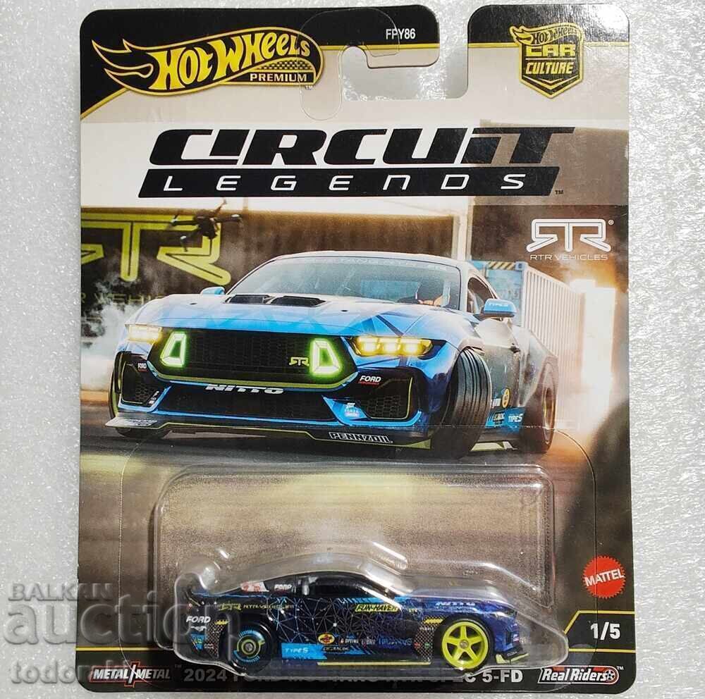 Hot Wheels Premium 2024 Ford Mustang RTR Spec 5-FD 1:64