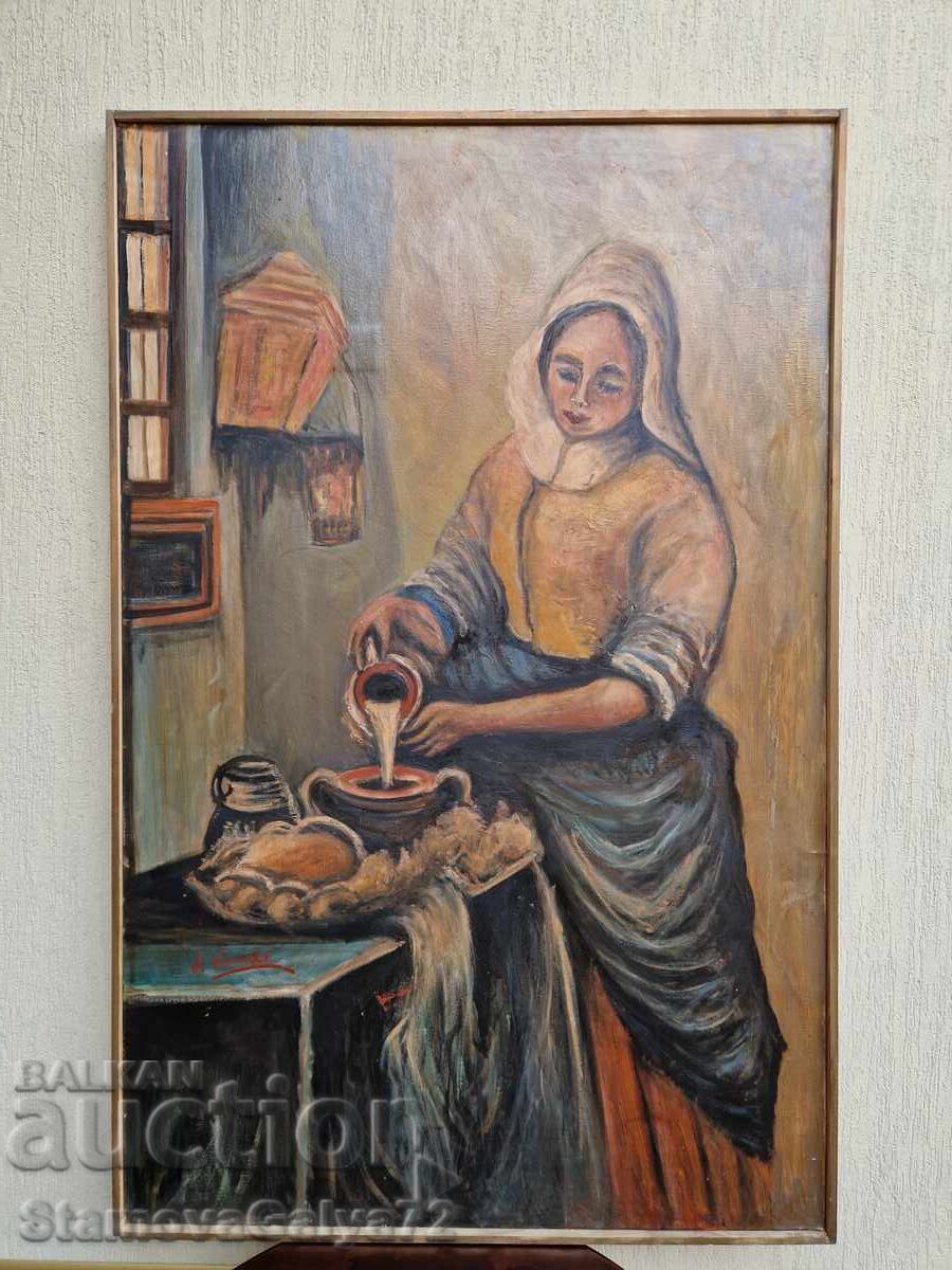 Unique - Huge Masterful Oil Painting on Canvas with price 594.00 BGN | € 303.71