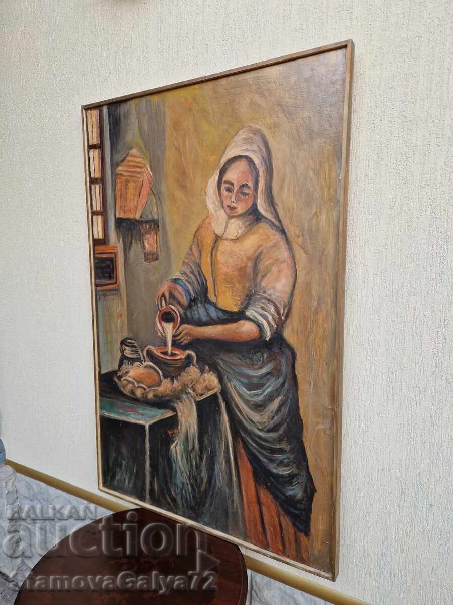 Delivery of Unique - Huge Masterful Oil Painting on Canvas