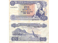 tino37 - MAURITIUS - 5 RUPEES - 1967