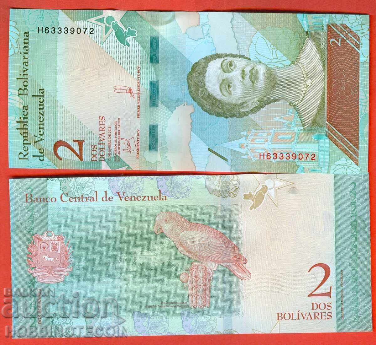 VENEZUELA VENEZUELA 2 Bolivar issue 2018 NEW UNC