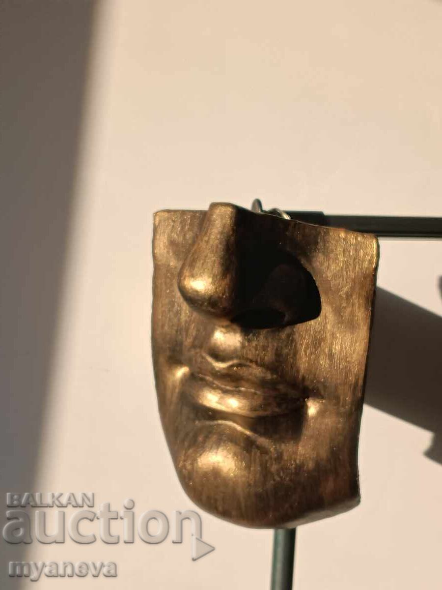 Author's sculpture of a mythological figure with a bronze effect