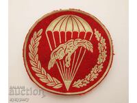 Old Soviet military parachute patch for a paratrooper uniform